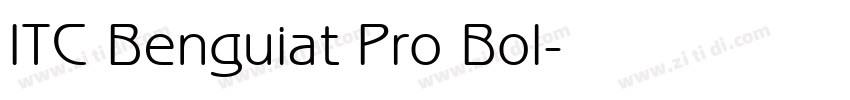 ITC Benguiat Pro Bol字体转换